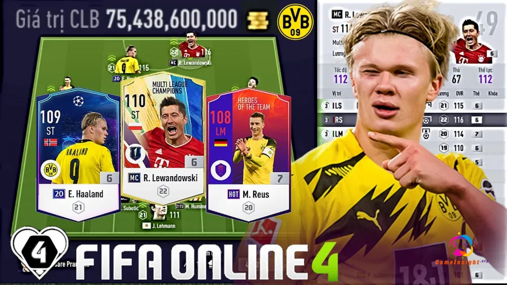 Đội hình Dortmund FC Online giá rẻ
